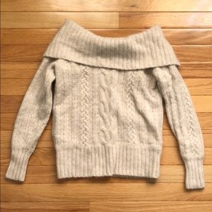 Banana Republic Off the Shoulder Cashmere Sweater